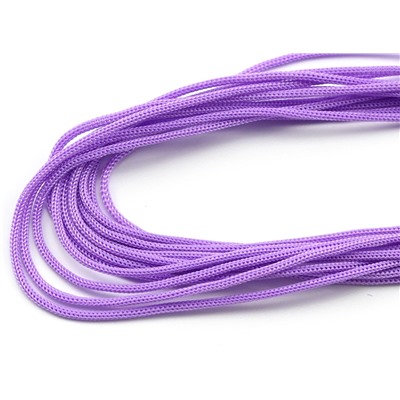 Шнур для плетения шелковый 1мм цв.сиреневый, 100м