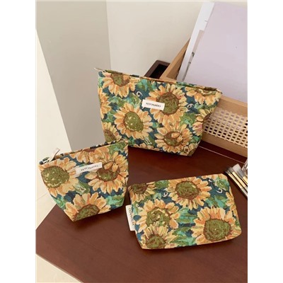 Retro capacious cosmetic bag to go out, handheld organizer bag, travel bag, high quality small clutch bag, for import