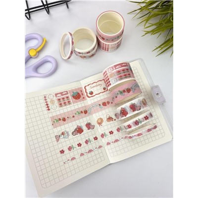 Набор декоративного скотча 10 шт. "Food stories", girl, шоу-бокс 8 шт.