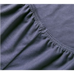 Простыня трикотажная на резинке графит Текс-Дизайн