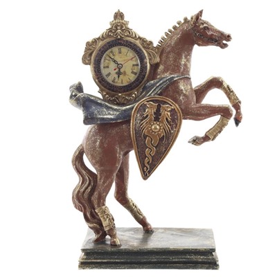 GAEM Фигурка декоративная "Лошадь" с часами D8см, (AAx1 н/п), L31,5 W14 H45,5 см