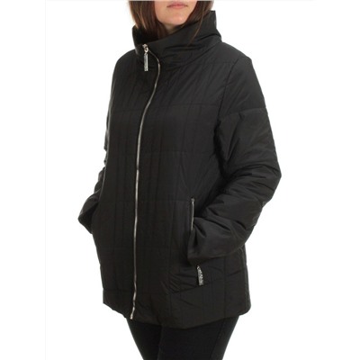 22340 BLACK Куртка демисезонная женская (80 гр. синтепон)
