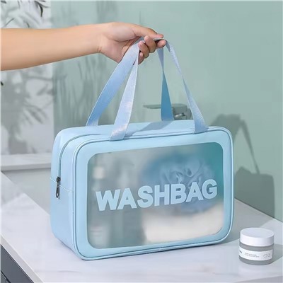 Kristaller Косметичка Washbag rectangular big, голубой
