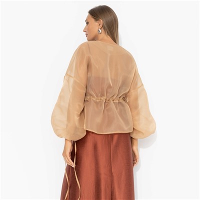 Жакет полупрозрачный, Вершина восхищения (песочный)