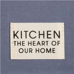 Полотенце Этель Kitchen 40х73 см, цвет синий, 100% хлопок, саржа 220 г/м2