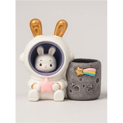 Ночник - подставка для канцелярских принадлежностей «Wendy Rabbit», pink star