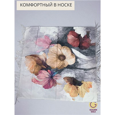 Платок теплый кашемировый с 3D принтом Арт 2591П/05