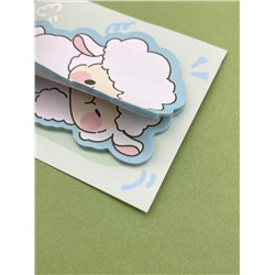 Блок стикер для записей "Sheep dreaming", blue