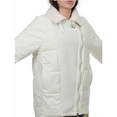 S24-263 MILK Куртка демисезонная женская (100 гр. холлофайбер)
