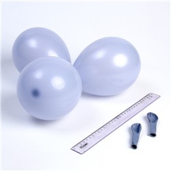 Шар латексный 5“, пастель, набор 100шт, цвет светло-серый  ( light grey)