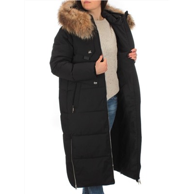 H23-631 BLACK Пальто зимнее женское (200 гр. тинсулейт)