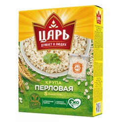 ЦАРЬ Крупа перловая в вар.пак 400гр в КОР