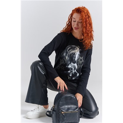 8575 футболка с дл.рукавом унисекс