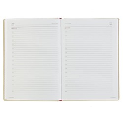 Ежедневник недатированный А5, 160 листов Velvet, твёрдая обложка, искусственная кожа, бежевый