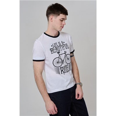 Футболка мужская белая М102