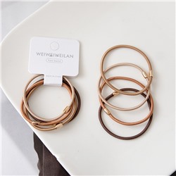 Набор резинок для волос цвет МЕТАЛЛИК с клепкой 4 шт.