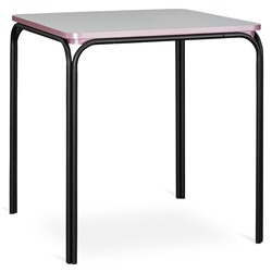 Стол обеденный Ror, 70х70 см, черный/серый/розовый