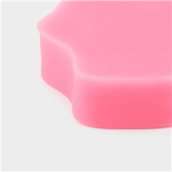 Молд для заливки Доляна «Мишка», силикон, 8×6.5 см, розовый