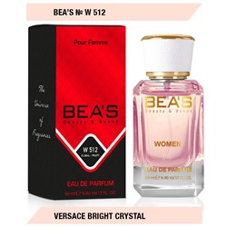 Beas W512 Versace Bright Crystal Women edp 50 ml, Парфюм женский Beas W512 создан по мотивам аромата Versace Bright Crystal
