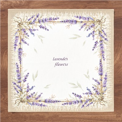 НАБОР САЛФЕТОК ИЗ 2-Х ШТ "ДУША ПРОВАНСА",40Х40СМ, 100% ХЛОПОК,БЕЖЕВЫЙ,ТВИЛ,