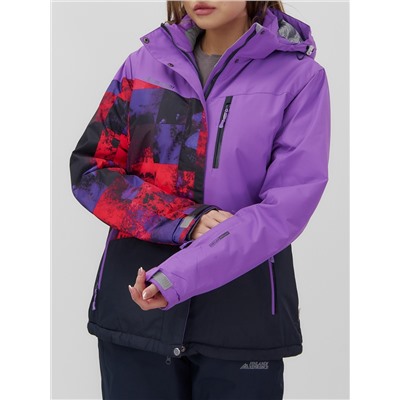 Горнолыжный костюм женский зимний УЦЕНКА фиолетового цвета 02801F