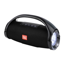 Колонка TG-136 цвет-черныйBluetooth+USB+радио+4 динамика+фонарик+аккумулятор оптом