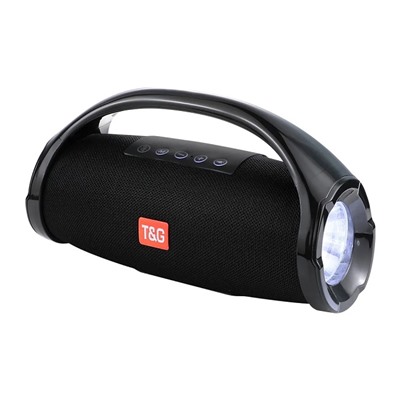 Колонка TG-136 цвет-черныйBluetooth+USB+радио+4 динамика+фонарик+аккумулятор оптом