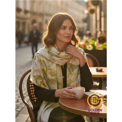 Платок с кистями цветочный принт 3D  Арт: С2512/02