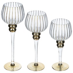 GAEM Набор из 3-х подсвечников, L37 W13 H39,5 см