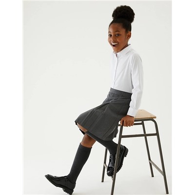 Girls' Longer Length School Skirt (2-16 Yrs)