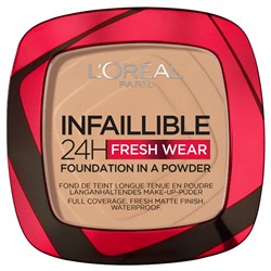 2 L`oreal Пудра ИНФАЙИБЛЬ 24H FRESH WEAR т.140 golden beige