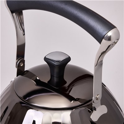 ЧАЙНИК AGNESS 3,0 Л СО СКЛАДЫВАЮЩЕЙСЯ РУЧКОЙ, СТАЛЬ 18/10, ИНДУКЦИОННОЕ КАПСУЛЬНОЕ ДНО