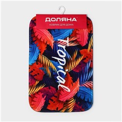 Коврик для ванной и тулета Доляна Tropical, 40×60 см