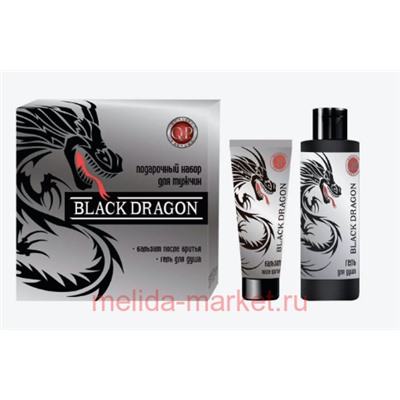 Compliment Подарочный набор Q.P. Black Dragon Гель для душа 200 мл+бальзам после бритья 80мл