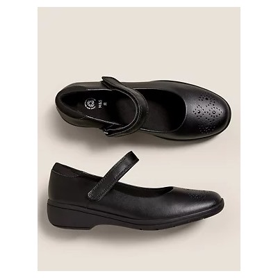 Kid's Leather Freshfeet™ School Shoes (13 Small - 7 Large)