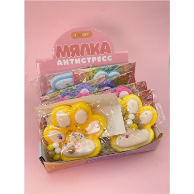 Мялка - антистресс «Игривая Таба ЛАПКА», mix, шоу-бокс 8 шт.