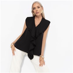 Блуза с воланами, Мелодия стиля (black)