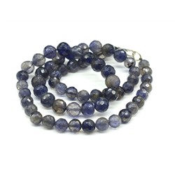 Бусы из Иолита шарик гр.8мм, 48см, 36,5г