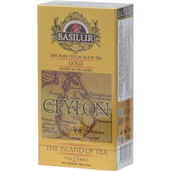 BASILUR. Чайный остров. Gold карт.пачка, 25 пак.