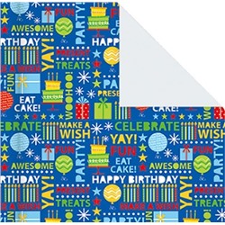 Упаковочная бумага «Birthday Delight» 1 рулон, 50*70 см