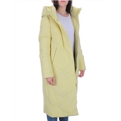 22339 YELLOW Пальто стеганое зимнее женское (200 гр. холлофайбера)