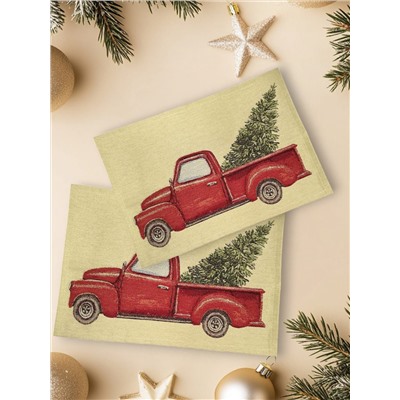Ретро открытка Пикап Комплект салфеток 31х44 см 2416910
