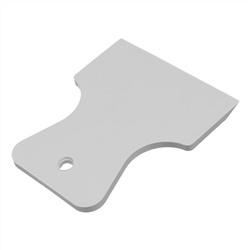 Набор шпателей 40-60-80 мм, белая резина, 3 шт Сибртех