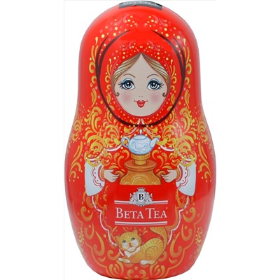 BETA TEA. Матрешка (в ассортименте) 30 гр. жест.банка