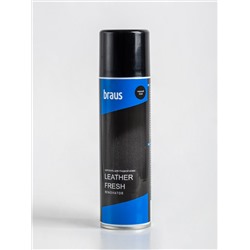 BRAUS Leather Fresh renovator Аэрозоль-краска для кожи ЧЕРНЫЙ 250 мл