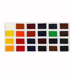 Акварель художественная в кюветах «ЗХК. Сонет», 24 цвета × 2.5 мл, 3541139