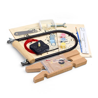 Набор для выпиливания лобзиком "Часы. Воздушный шар"