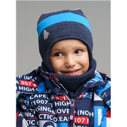 Комплект для мальчика: шапка, снуд