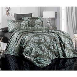 2 сп. Евро Комплект Постельного Белья Cotton Saten Freya Mint - Altınbaşak