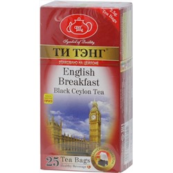 ТИ ТЭНГ. Английский завтрак (черный) карт.пачка, 25 пак.